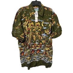 NWT Vintage Reyn Spooner Hawaiian Shirt Moon Dance Pattern